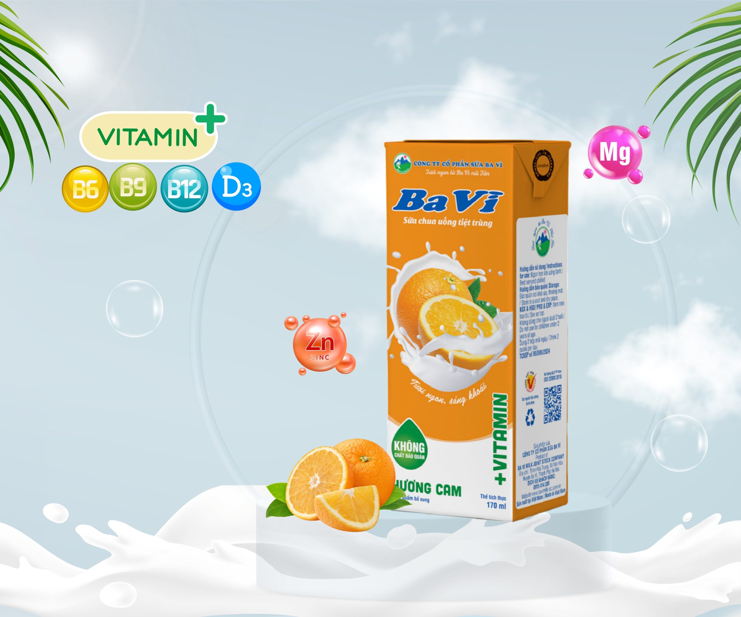 Sữa chua uống Ba Vì vị Cam