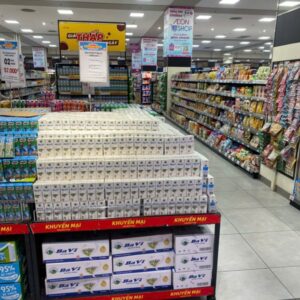 Sản phẩm của Công ty Cổ phần Sữa Ba Vì trưng bày bán tại các hệ thống siêu thị uy tín