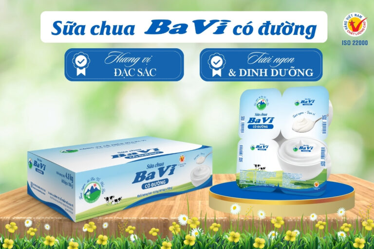 Sữa chua Ba Vì có đường