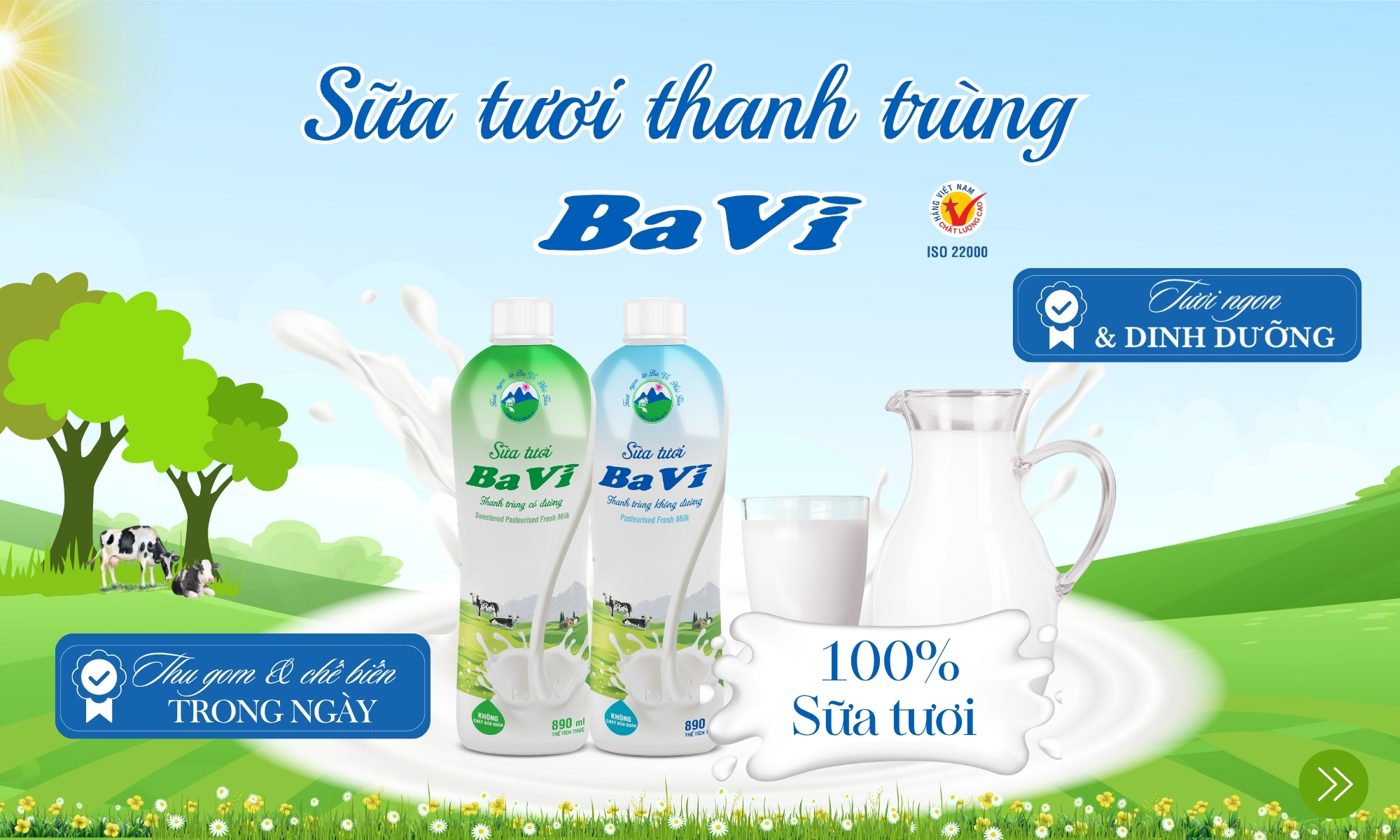 Sữa tươi thanh trùng Ba Vì