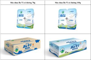 THÔNG BÁO THAY ĐỔI NHÃN SỮA CHUA BA VÌ CÓ ĐƯỜNG